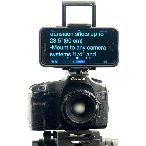 Glide Gear TMP10 Teleprompter Tablet Smartphone Hot Shoe Mount Holder