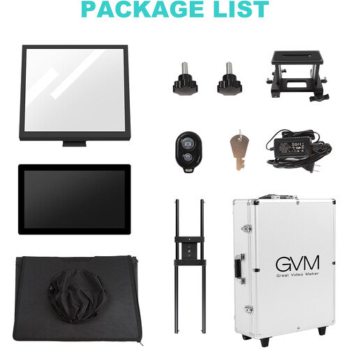 Teleprompter GVM TQ-LD-1 con monitor 18.5"