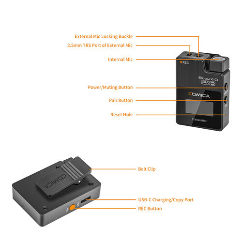 Micrófono Lavalier Comica BoomX-D1