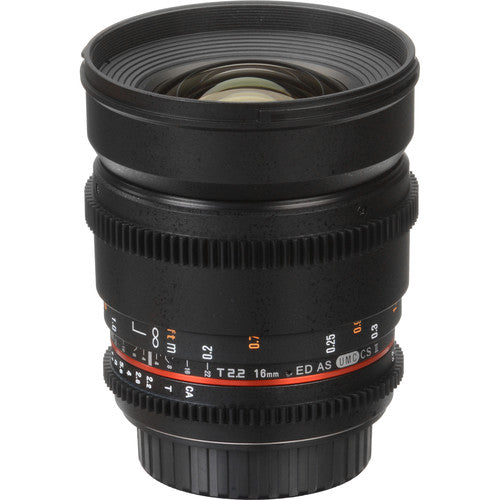 Lente Rokinon 16mm T2.2 Cine DS Lens Montura Canon