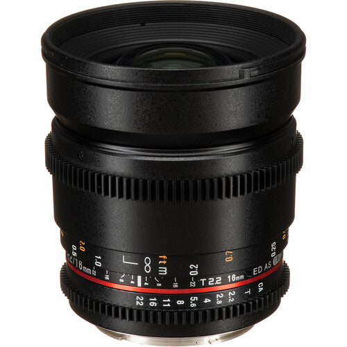 Lente Rokinon 16mm T2.2 Cine DS Lens Montura Canon