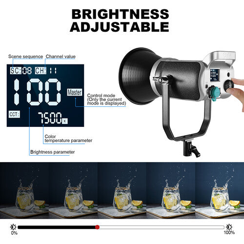 Lámpara GVM SD300D Bi-Color LED Monolight (Studio Kit)