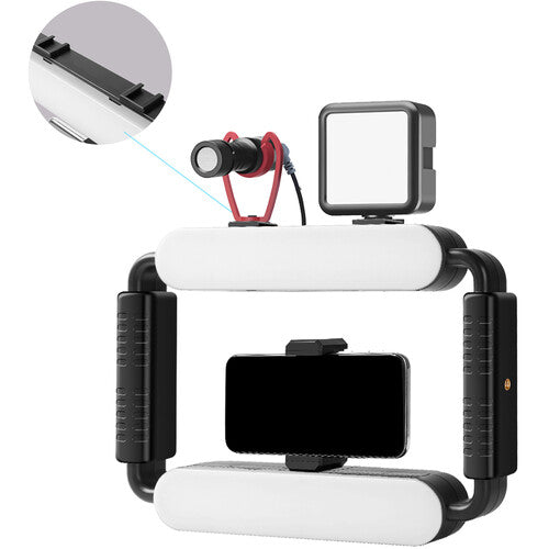 Kit Videorig con lámpara GVM TL15RS RGB Bi-Color