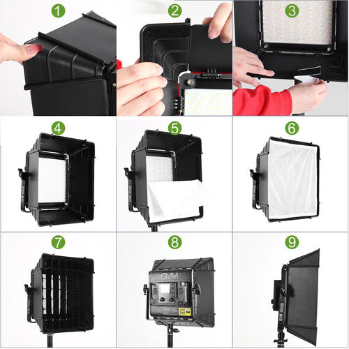 Softbox GVM 500 Softbox 11X11 (ZY-110) para 480LS/560AS/800D