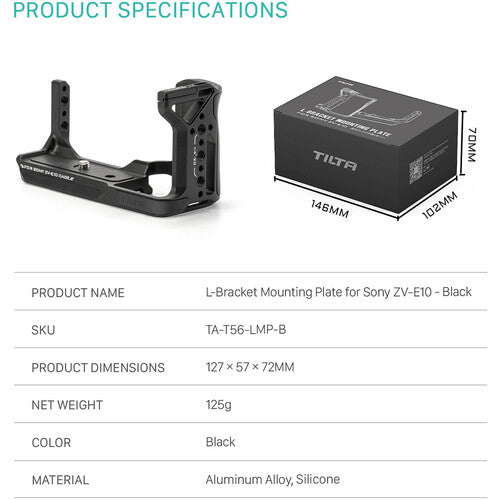 Soporte Jaula Tilta TA-T56-LMP-B para Sony ZV-E10