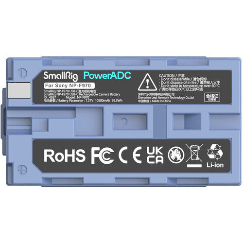 Batería SmallRig NP-F970 Recargable USB-C (4267) Azul