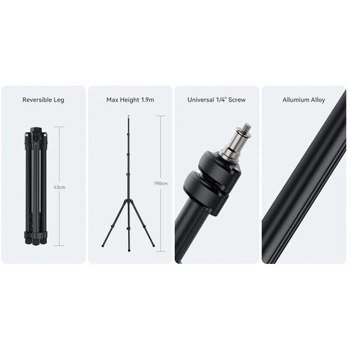 Pedestal para lámpara Ulanzi TT43 1.90 cms