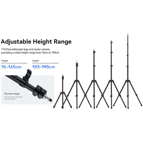 Pedestal para lámpara Ulanzi TT43 1.90 cms