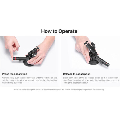 Ulanzi SC-01 Soporte Ventosa para cámaras de Acción