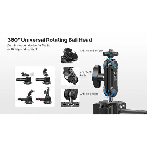 Ulanzi SC-01 Soporte Ventosa para cámaras de Acción