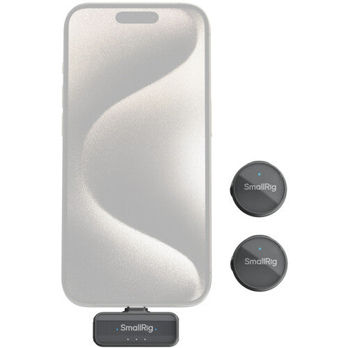 Kit Dual Lavalier Inalámbrico SmallRig S 60 tipo USB-C (2.4 GHz, Black) 4934