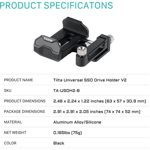 Montura Universal para SSD Tilta TA-USDH2-B