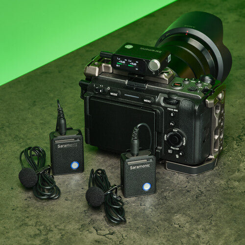 Micrófono Lavalier Dual Saramonic Ultra con Lavalier Omnidirectional