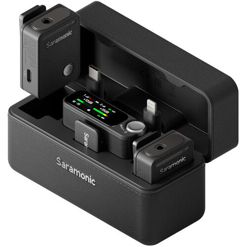 Micrófono Lavalier Dual Saramonic Ultra (sin Lavalier)