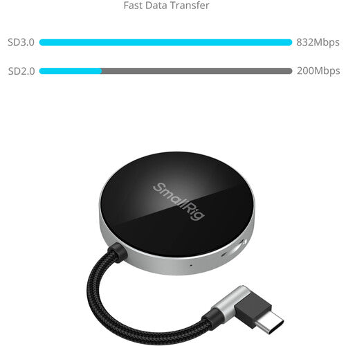 Lector de Tarjetas SmallRig SD, SDXC y Micro-SDXC con conector USB-C (4869)