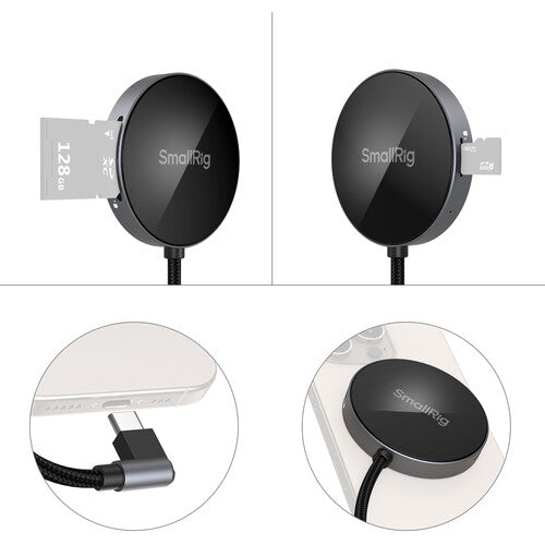 Lector de Tarjetas SmallRig 4870 SD y MicroSD 4.0 USB-C MagSafe (4870)