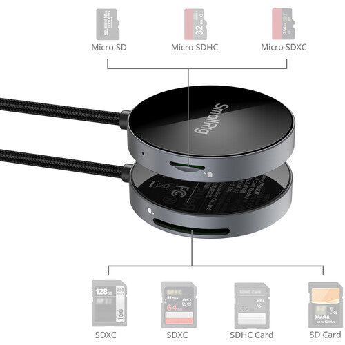 Lector de Tarjetas SmallRig 4870 SD y MicroSD 4.0 USB-C MagSafe (4870)