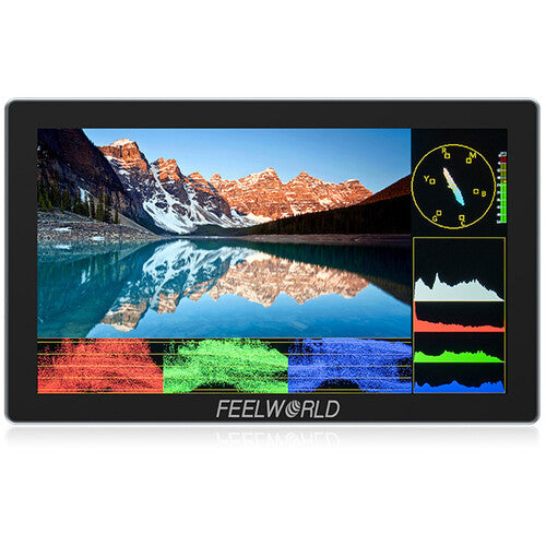 Kit de Monitor Feelworld P6X  Monitor 4K Touchscreen con bateria y case