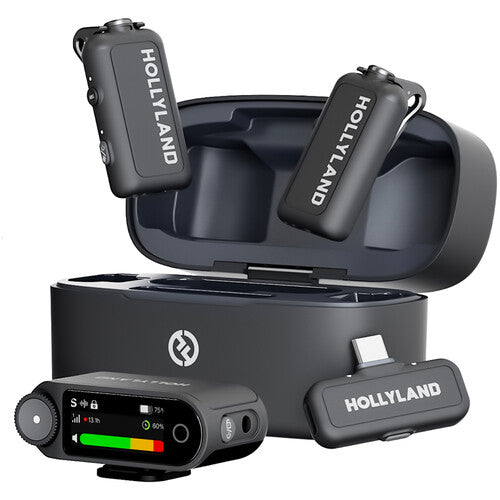 Kit Dual Lavalier Inalámbrico Hollyland Lark MAX 2 Combo