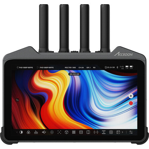 Monitor de grabación Accsoon CineView M7 Pro 7" 4K con transmisor/receptor inalámbrico