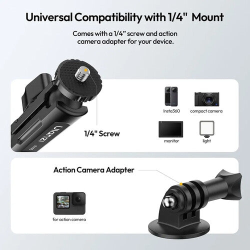 Ulanzi R105 Abrazadera para Bici para GoPro, Insta360