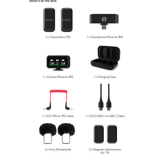 Micrófono Lavalier Duo Rode Wireless Micro Camera Kit