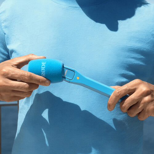 Rode Interview Micro Adaptador Mano para Wireless Go (Azul)