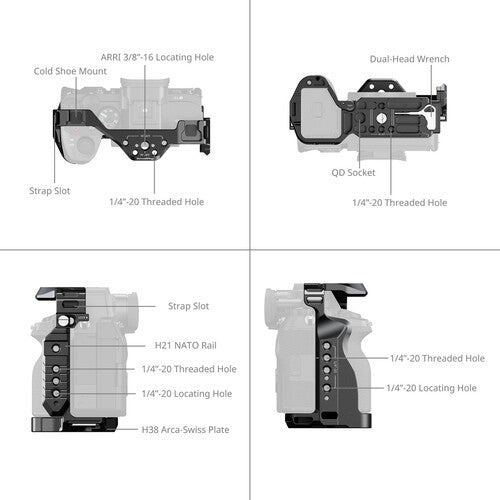 Jaula Completa SmallRig para Sony A7IV,A7SIII, A1 (3667C)