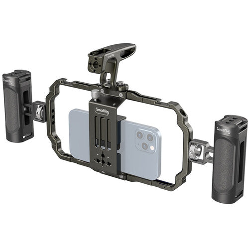 Kit Jaula para Smartphone SmallRig Metal (3155B) con manerales laterales y superiores