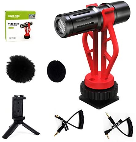 Micrófono Shotgun Acemic CAM20 para cámara y smartphone