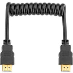 Cable Elvid HDMI a HDMI 4k Espiral de 20 a 45 cms HDMIAA-015-C2