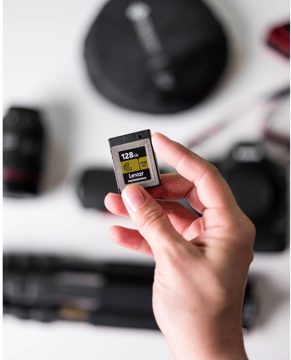 Tarjeta Tarjeta Cfexpress Typo B Lexar Profesional Serie Oro de 128 GB