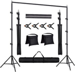 Portafondos LOWVY de 9 x 10 pies 6 pinzas 2 bolsas de arena