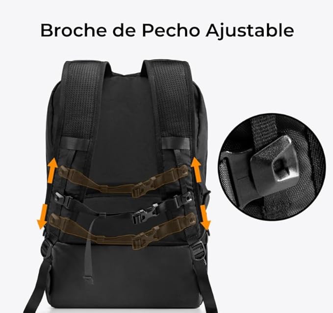 Mochila Convertible K&F Concept 2 en 1 Negra 22L para cámara