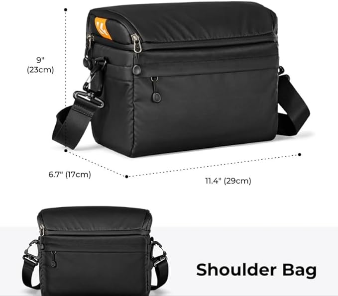 Mochila Convertible K&F Concept 2 en 1 Negra 22L para cámara