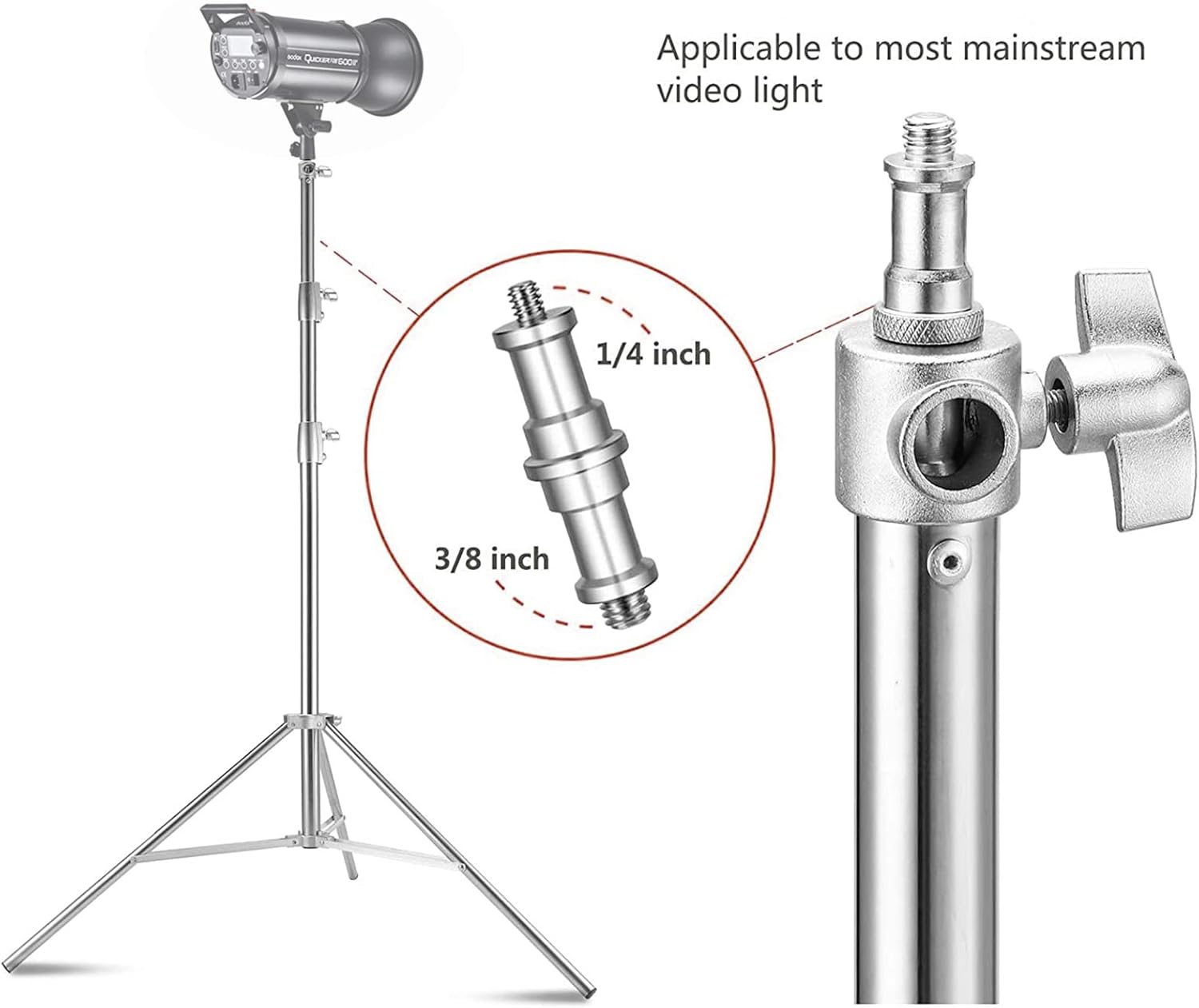 Pedestal para Iluminación Lapgood 2.8 Acero Inoxidable