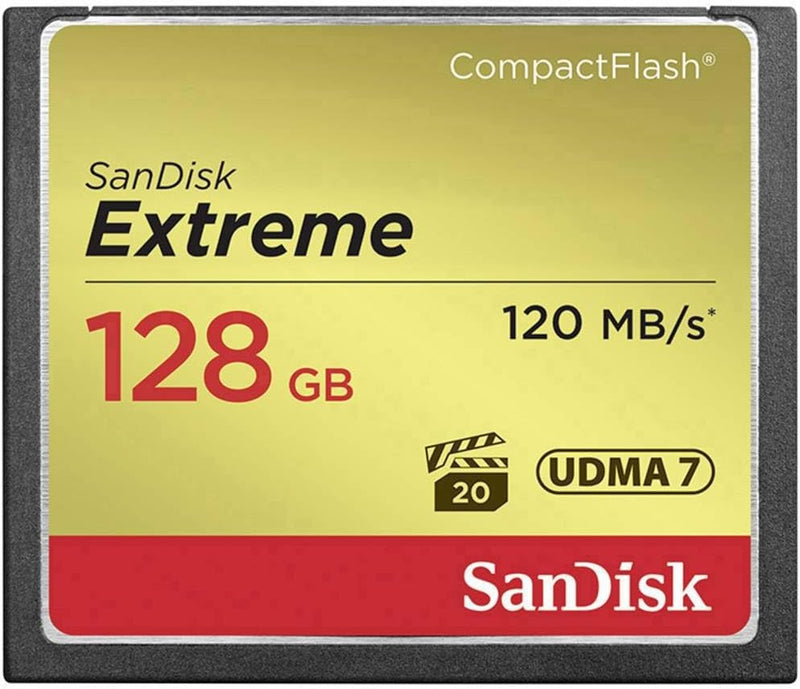 Tarjeta Sandisk Extreme 128GB Compact Flash