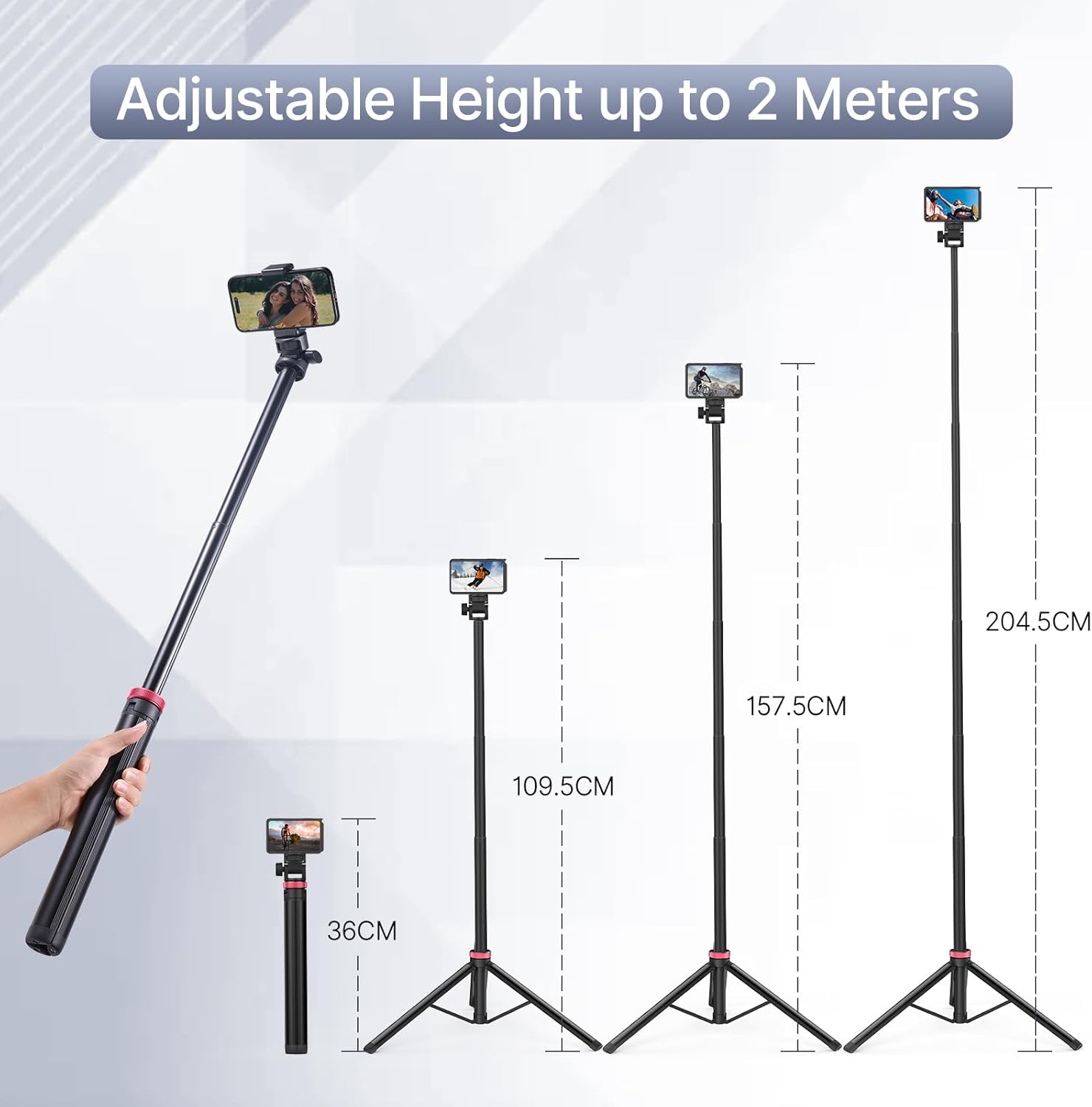Minitripié y Selfie Stick con cabeza quick release Ulanzi TT24