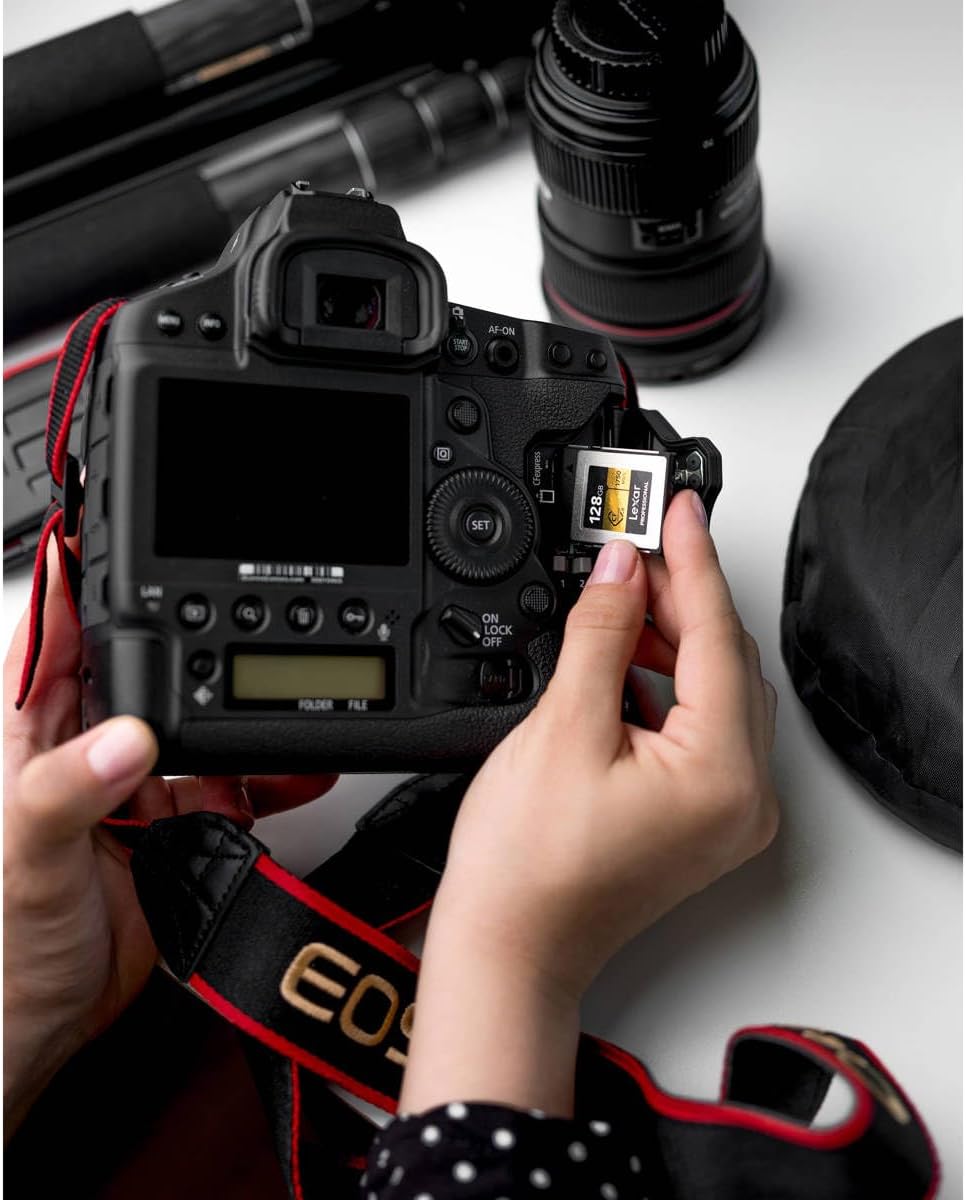 Tarjeta Tarjeta Cfexpress Typo B Lexar Profesional Serie Oro de 128 GB