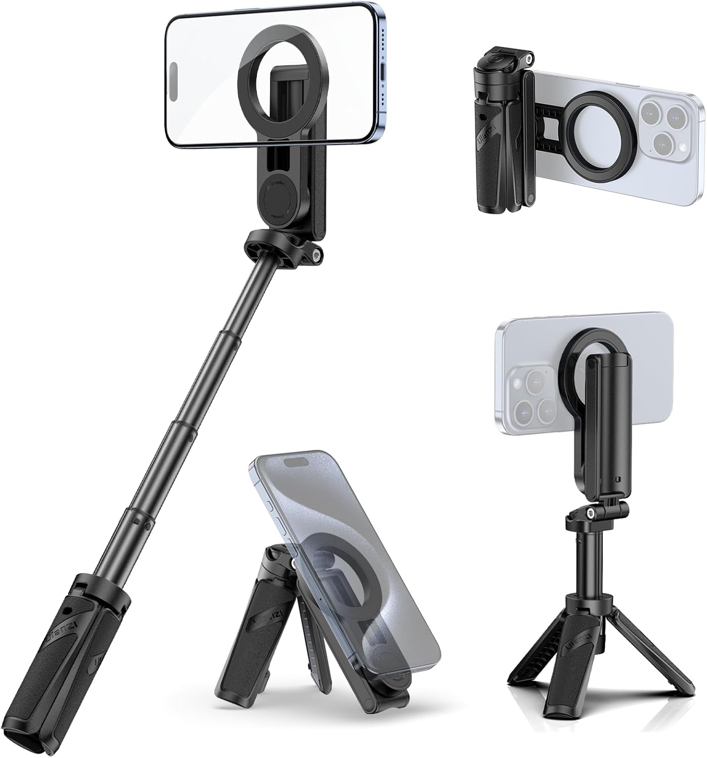 Minitripié y Selfie Stick Ulanzi JJ03 Magnetico, Disparador