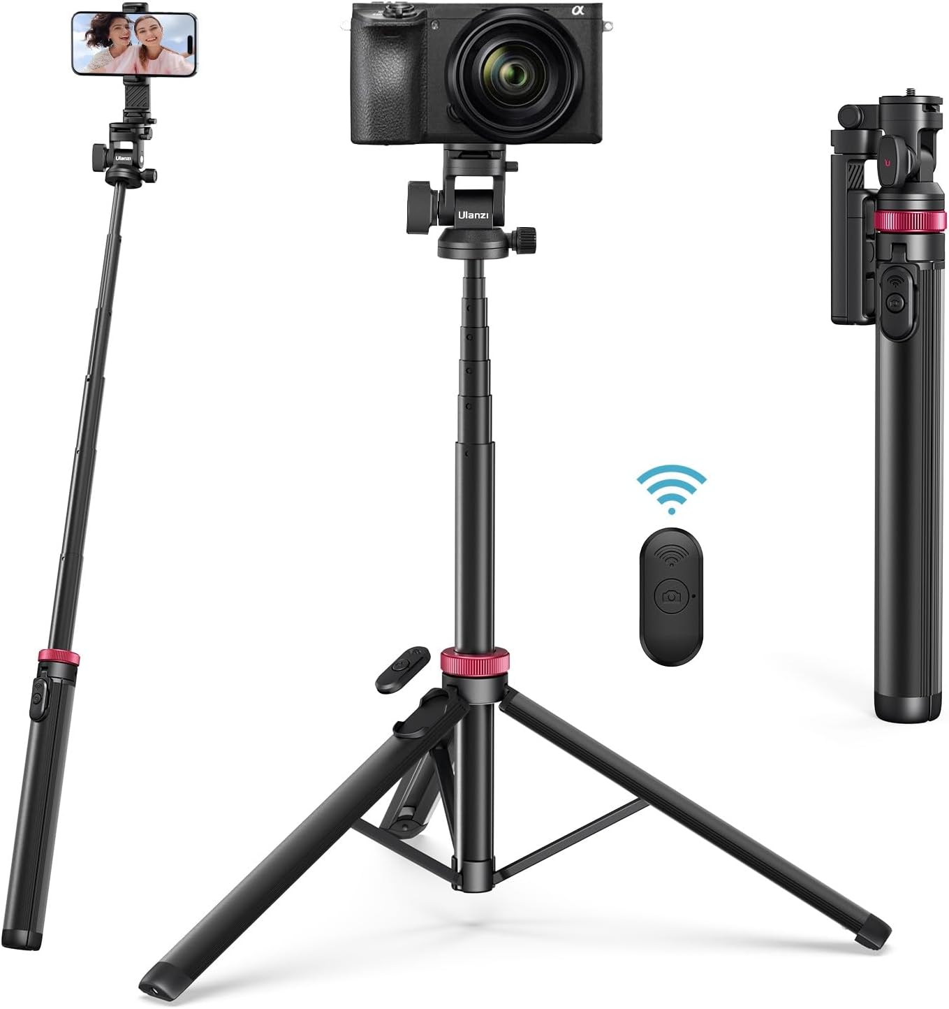 Minitripié y Selfie Stick Ulanzi MT-78