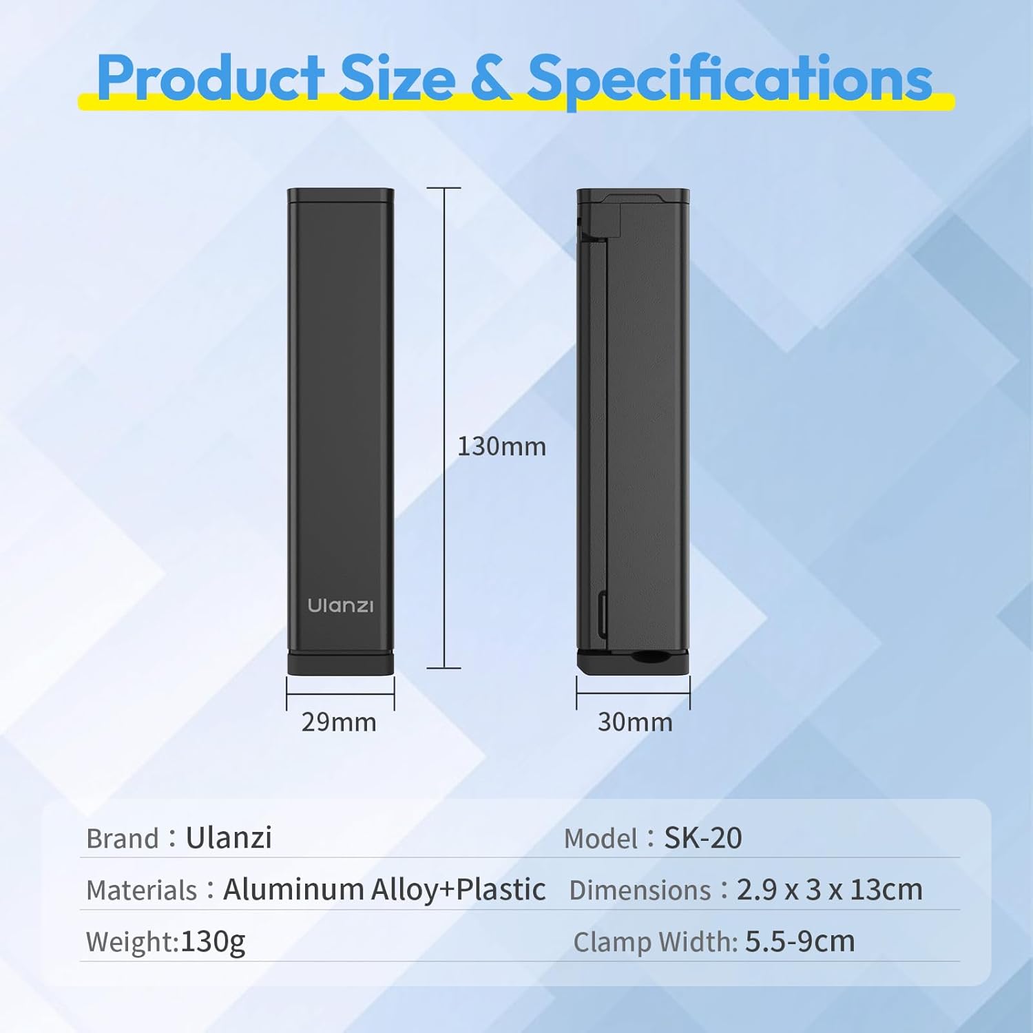 Minitripié y Soporte Celular Ulanzi SK-20