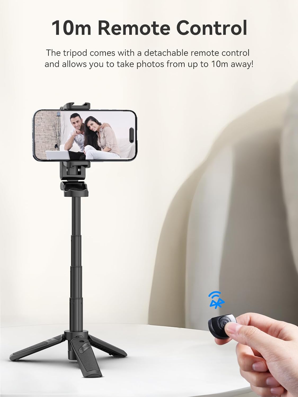 Minitripié y Selfie Stick Ulanzi JJ02 con Disparador