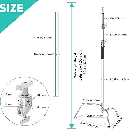 Kit de Tripié Century, Brazo y Yoyo Lapgood 3.3 mts