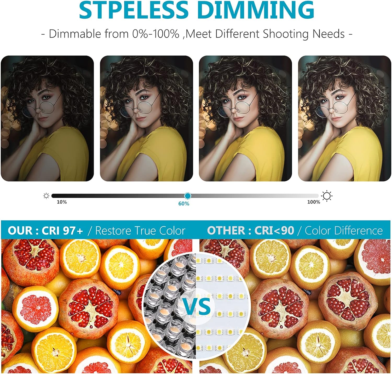 Kit de 2 Lámparas Neewer LED-NL660 LED Bicolor con Pedestales y estuche transportador