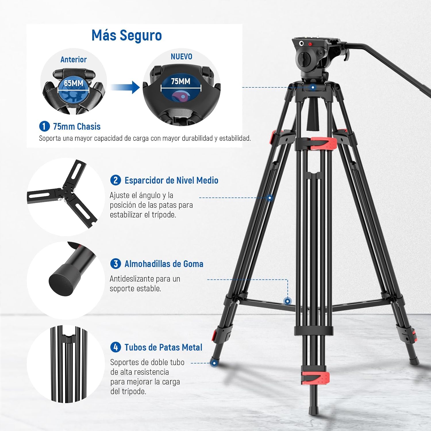 Tripié Neewer Professional TP37 8 Kgs