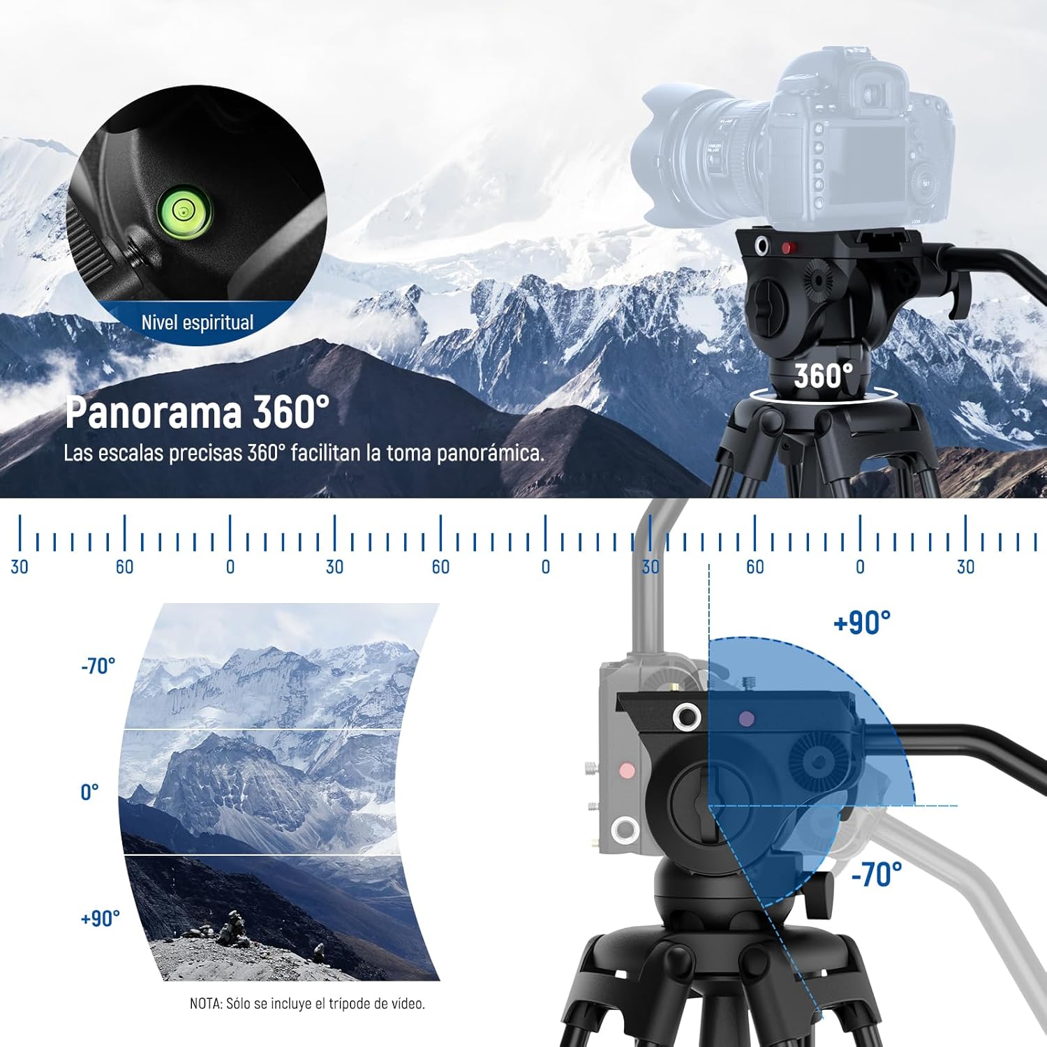 Tripié Neewer Professional TP37 8 Kgs