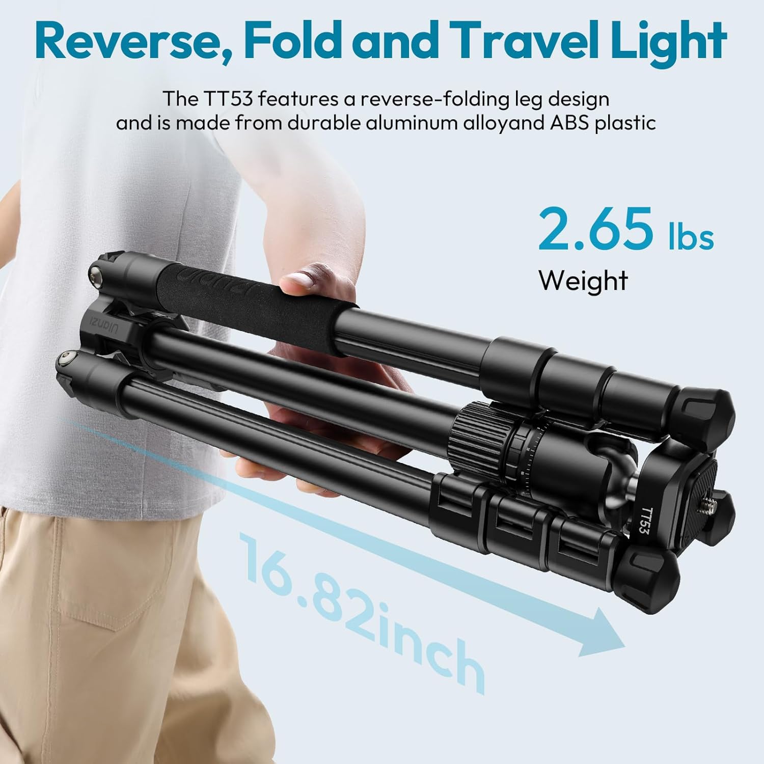 Tripié Ulanzi TT53 de Viaje de hasta 180cm