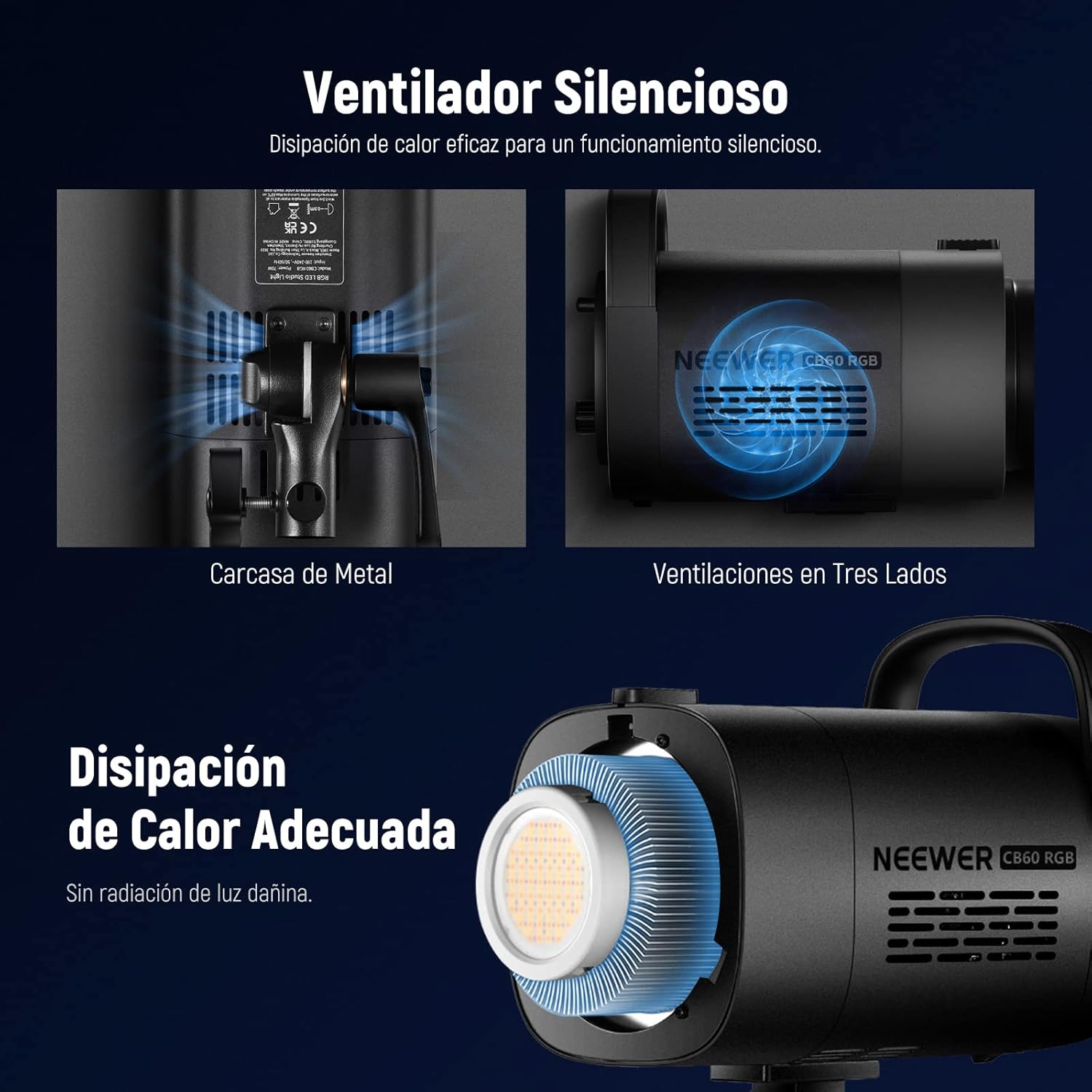 Lámpara Neewer CB60 RGB 70 watts