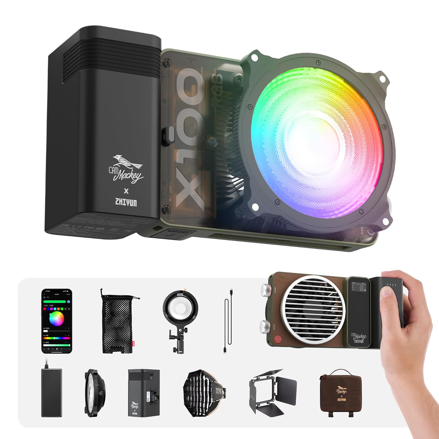 Lámpara Zhiyun Molus X100 RGB PRO